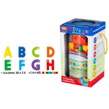 Bloco de plástico brinquedos DIY bloco de 26 letras com corda (10251599)